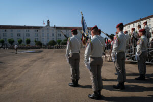 France, Castres, 2021-07-22. Change of command ceremonies at the 8th marine infantry parachute regiment in Castres, wher
