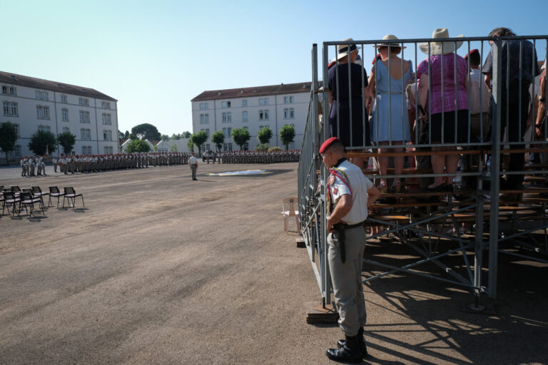 France, Castres, 2021-07-22. Change of command ceremonies at the 8th marine infantry parachute regiment in Castres, wher