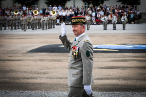 France, Castres, 2019-07-18. Change of command ceremonies at the 8th marine infantry parachute regiment in Castres, wher