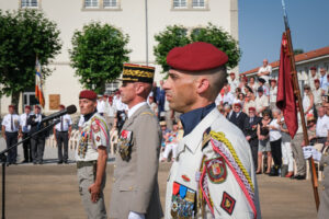 France, Castres, 2021-07-22. Change of command ceremonies at the 8th marine infantry parachute regiment in Castres, wher