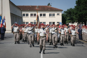 France, Castres, 2021-07-22. Change of command ceremonies at the 8th marine infantry parachute regiment in Castres, wher