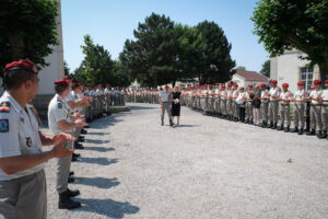 France, Castres, 2021-07-22. Change of command ceremonies at the 8th marine infantry parachute regiment in Castres, wher