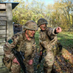 France, Caylus, 2018-11-14. Exercise Falcon Amarante 2018 brings French, British and American paratroopers together at t