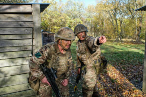 France, Caylus, 2018-11-14. Exercise Falcon Amarante 2018 brings French, British and American paratroopers together at t