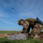 France, Caylus, 2018-11-14. Exercise Falcon Amarante 2018 brings French, British and American paratroopers together at t