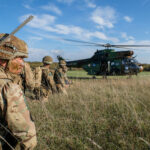 France, Caylus, 2018-11-15. Exercise Falcon Amarante 2018 brings French, British and American paratroopers together at t