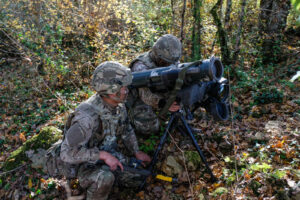 France, Caylus, 2018-11-15. Exercise Falcon Amarante 2018 brings French, British and American paratroopers together at t