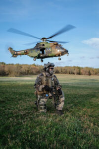 France, Caylus, 2018-11-15. Exercise Falcon Amarante 2018 brings French, British and American paratroopers together at t