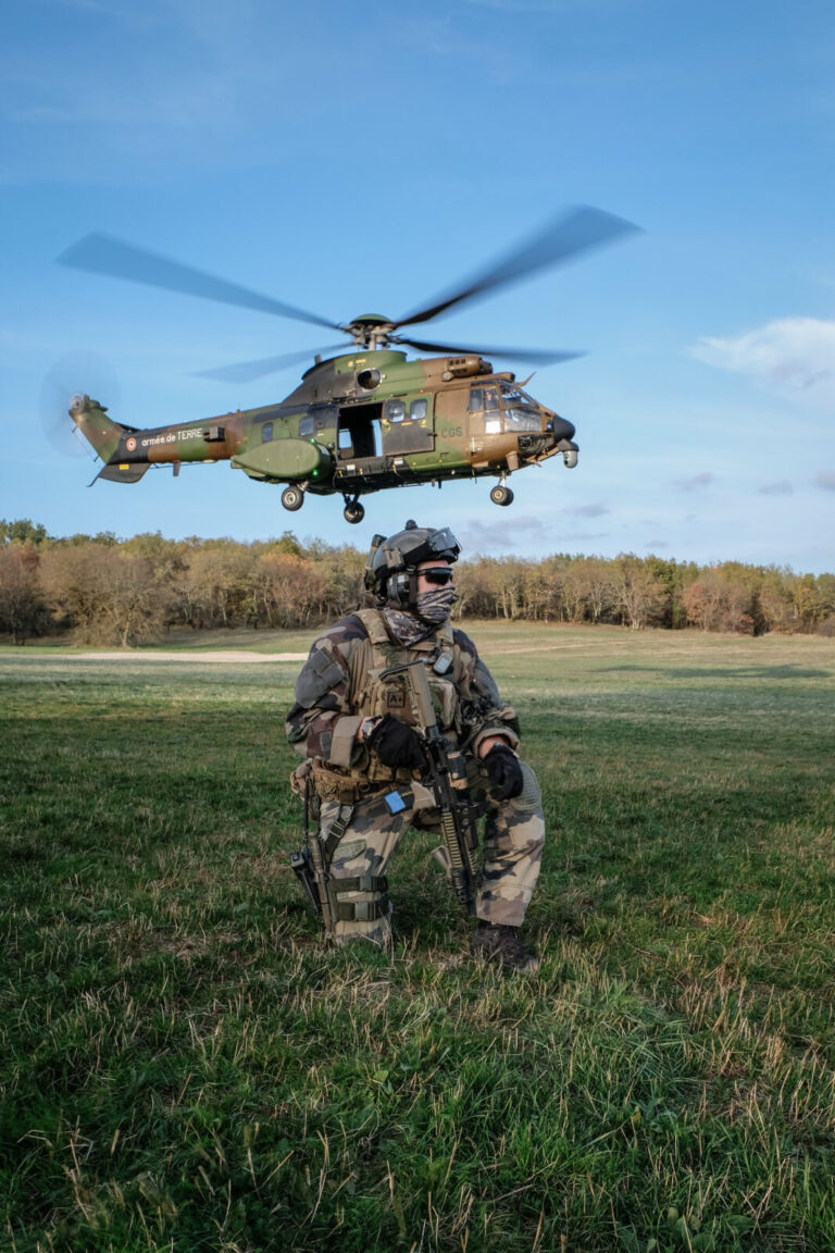 France, Caylus, 2018-11-15. Exercise Falcon Amarante 2018 brings French, British and American paratroopers together at t