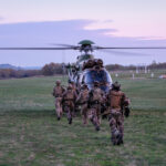 France, Caylus, 2018-11-15. Exercise Falcon Amarante 2018 brings French, British and American paratroopers together at t