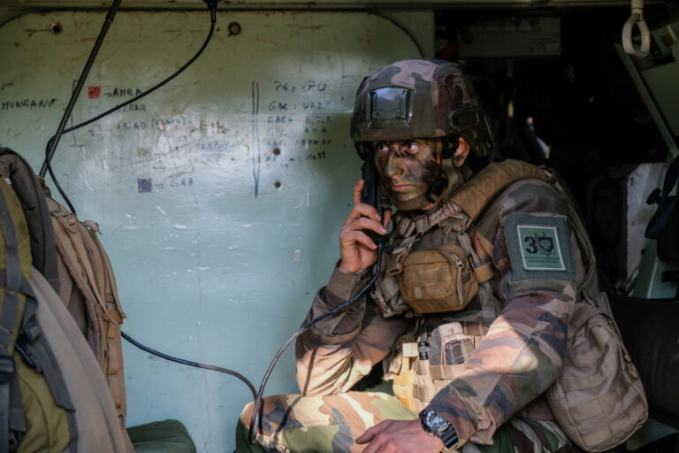 France, Caylus, 2018-11-16. Exercise Falcon Amarante 2018 brings French, British and American paratroopers together at t