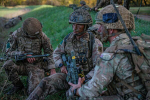 France, Caylus, 2018-11-14. Exercise Falcon Amarante 2018 brings French, British and American paratroopers together at t