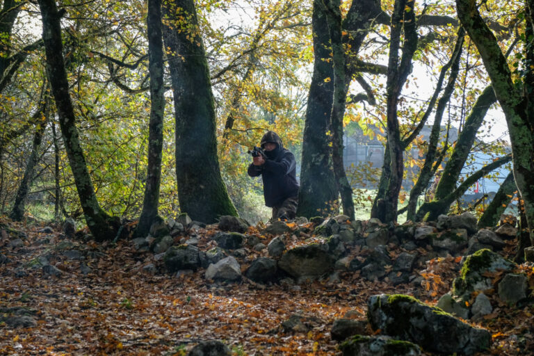 France, Caylus, 2018-11-14. Exercise Falcon Amarante 2018 brings French, British and American paratroopers together at t