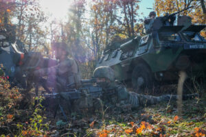 France, Caylus, 2018-11-16. Exercise Falcon Amarante 2018 brings French, British and American paratroopers together at t