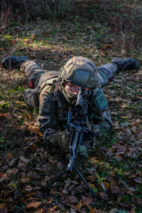 France, Caylus, 2018-11-16. Exercise Falcon Amarante 2018 brings French, British and American paratroopers together at t