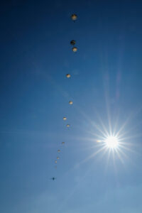France, Caylus, 2018-11-16. Exercise Falcon Amarante 2018 brings French, British and American paratroopers together at t