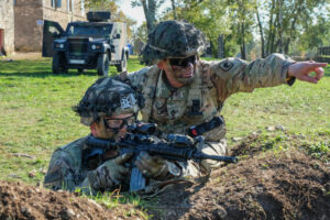 France, Caylus, 2018-11-16. Exercise Falcon Amarante 2018 brings French, British and American paratroopers together at t