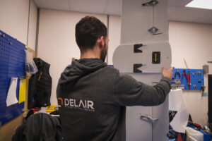 France, Toulouse, 2026-02-12. At Toulouse, the French company Delair designs and assembles the drones that the war in Uk