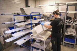 France, Toulouse, 2026-02-12. At Toulouse, the French company Delair designs and assembles the drones that the war in Uk