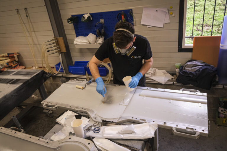 France, Toulouse, 2026-02-12. At Toulouse, the French company Delair designs and assembles the drones that the war in Uk