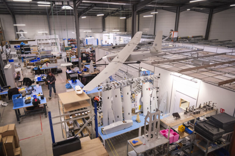 France, Toulouse, 2026-02-12. At Toulouse, the French company Delair designs and assembles the drones that the war in Uk