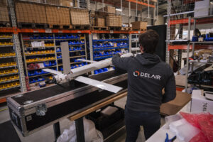 France, Toulouse, 2026-02-12. At Toulouse, the French company Delair designs and assembles the drones that the war in Uk