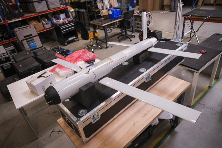 France, Toulouse, 2026-02-12. At Toulouse, the French company Delair designs and assembles the drones that the war in Uk
