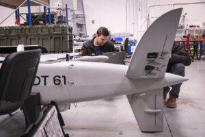 France, Toulouse, 2026-02-12. At Toulouse, the French company Delair designs and assembles the drones that the war in Uk