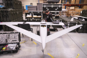 France, Toulouse, 2026-02-12. At Toulouse, the French company Delair designs and assembles the drones that the war in Uk