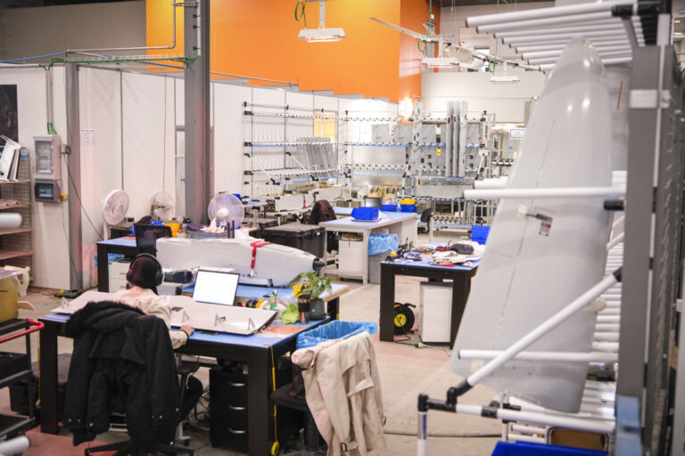 France, Toulouse, 2026-02-12. At Toulouse, the French company Delair designs and assembles the drones that the war in Uk