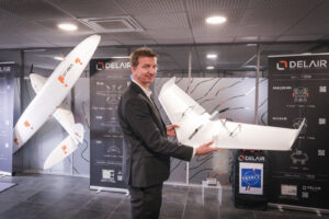 France, Toulouse, 2026-02-12. At Toulouse, the French company Delair designs and assembles the drones that the war in Uk