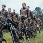France, Martignas-sur-Jalle, 2016-06-01. Out of season, the athletes of the French military ski team, nordic and alpine,