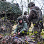 France, Ger, 2018-02-11. The BFM TV journalist Thomas Misrachi trains with the paratroopers of the French 11th parachute