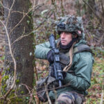 France, Ger, 2018-02-11. The BFM TV journalist Thomas Misrachi trains with the paratroopers of the French 11th parachute