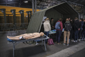 France, Toulouse, 2025-03-20. A war medicine demonstration day on the Francazal base near Toulouse, where army medical s