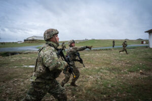 France, Castres, 2020-09-28. Eagle Volunteer, a joint exercise in September 2020 in which French marine infantry paratro