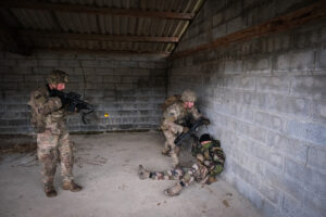 France, Castres, 2020-09-28. Eagle Volunteer, a joint exercise in September 2020 in which French marine infantry paratro