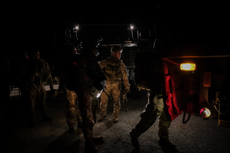 France, Castres, 2020-09-29. Eagle Volunteer, a joint exercise in September 2020 in which French marine infantry paratro