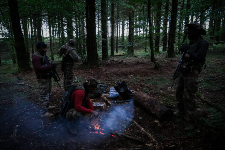 France, Castres, 2020-09-29. Eagle Volunteer, a joint exercise in September 2020 in which French marine infantry paratro