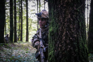 France, Castres, 2020-09-29. Eagle Volunteer, a joint exercise in September 2020 in which French marine infantry paratro