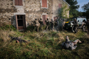 France, Castres, 2020-09-29. Eagle Volunteer, a joint exercise in September 2020 in which French marine infantry paratro