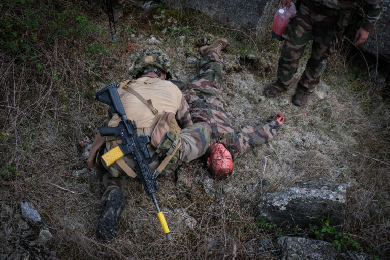 France, Castres, 2020-09-29. Eagle Volunteer, a joint exercise in September 2020 in which French marine infantry paratro