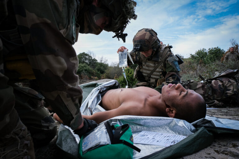 France, Castres, 2020-09-29. Eagle Volunteer, a joint exercise in September 2020 in which French marine infantry paratro