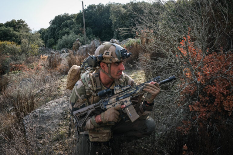 France, Castres, 2020-09-29. Eagle Volunteer, a joint exercise in September 2020 in which French marine infantry paratro