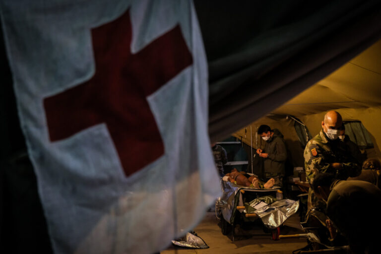 France, Castres, 2020-09-29. Eagle Volunteer, a joint exercise in September 2020 in which French marine infantry paratro