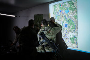 France, Castres, 2020-09-30. Eagle Volunteer, a joint exercise in September 2020 in which French marine infantry paratro