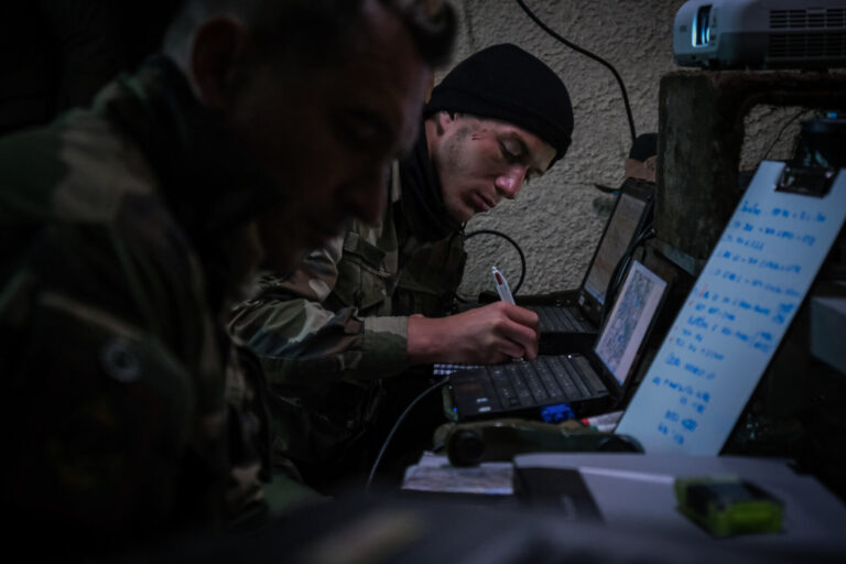 France, Castres, 2020-09-30. Eagle Volunteer, a joint exercise in September 2020 in which French marine infantry paratro