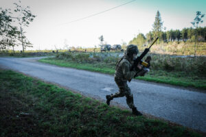 France, Castres, 2020-09-30. Eagle Volunteer, a joint exercise in September 2020 in which French marine infantry paratro