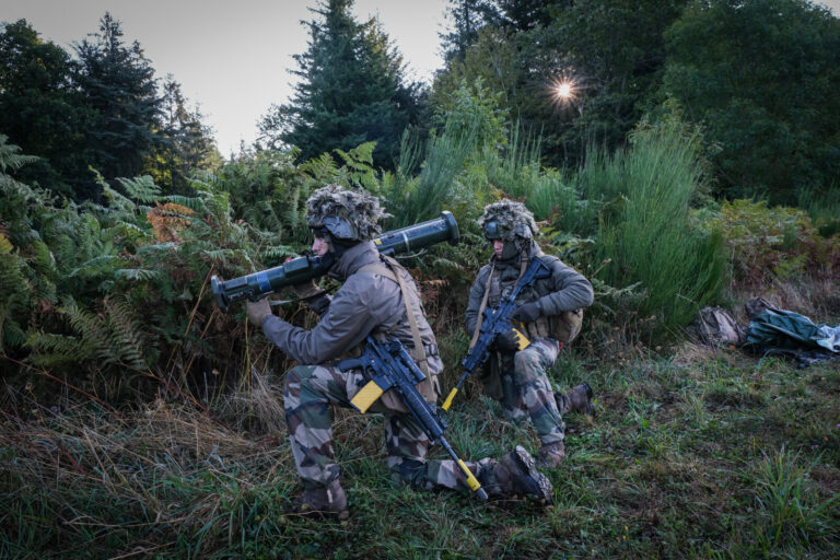 France, Castres, 2020-09-30. Eagle Volunteer, a joint exercise in September 2020 in which French marine infantry paratro
