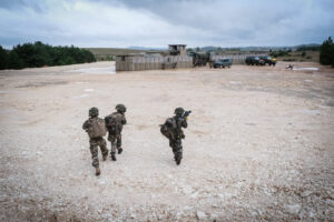 France, Castres, 2020-09-28. Eagle Volunteer, a joint exercise in September 2020 in which French marine infantry paratro